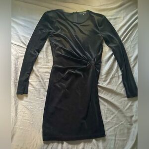Dynamite Black Long-sleeve Dress